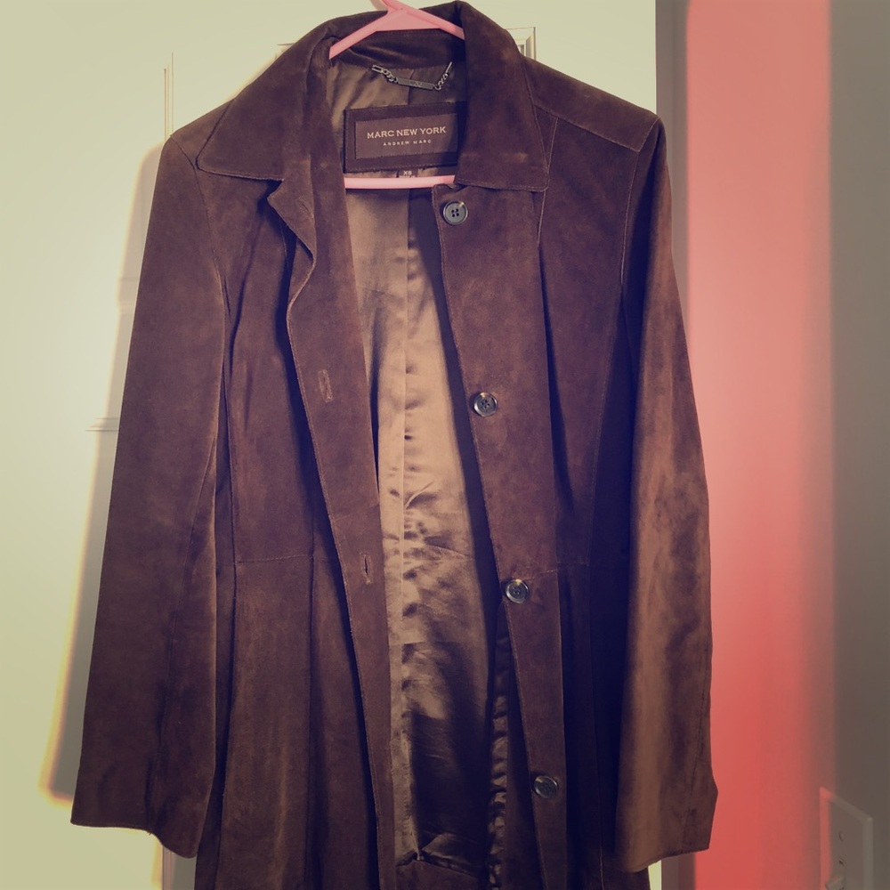 Andrew Marc brown suede coat